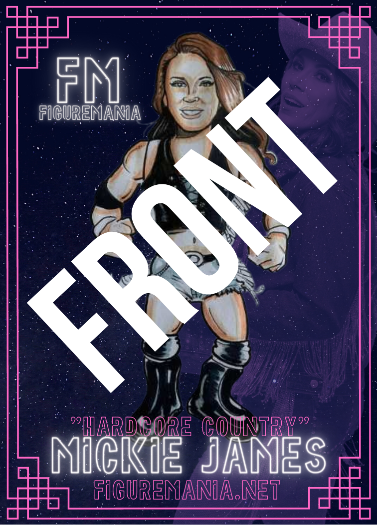 SIGNED Mickie James Retro Figure Bundle: Figure/Trading Card/Signed 8x10